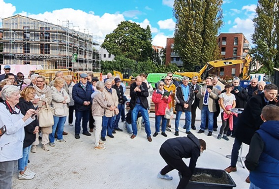 Grundsteinlegung beim Projekt „Alveser Weg“ in Hannover-Herrenhausen